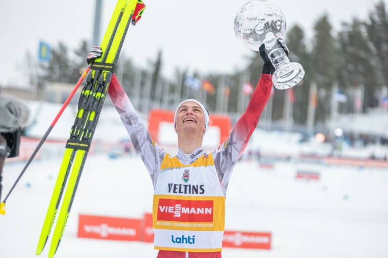 Johannes Lamparter (AUT) mit der großen Kristallkugel.