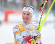 Johannes Lamparter (AUT) mit der großen Kristallkugel.