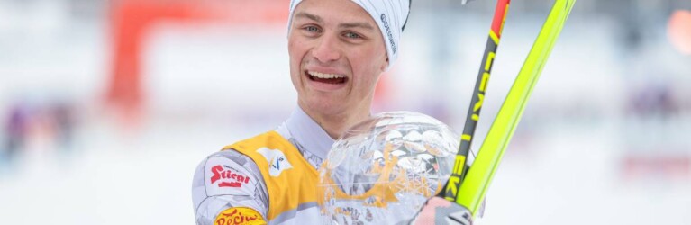 Johannes Lamparter (AUT) mit der großen Kristallkugel.