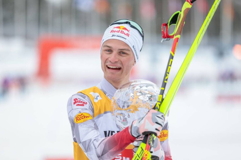 Johannes Lamparter (AUT) mit der großen Kristallkugel.