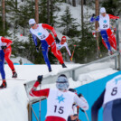 Gael Blondeau (FRA), Edgar Vallet (FRA), Pascal Mueller (SUI), Mael Tyrode (FRA), (l-r) beim COC in Lahti (FIN)