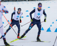 Bruderduell: Simon Mach (GER), David Mach (GER), (l-r)