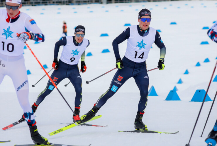 Bruderduell: Simon Mach (GER), David Mach (GER), (l-r)