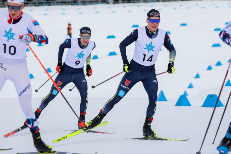 Bruderduell: Simon Mach (GER), David Mach (GER), (l-r)