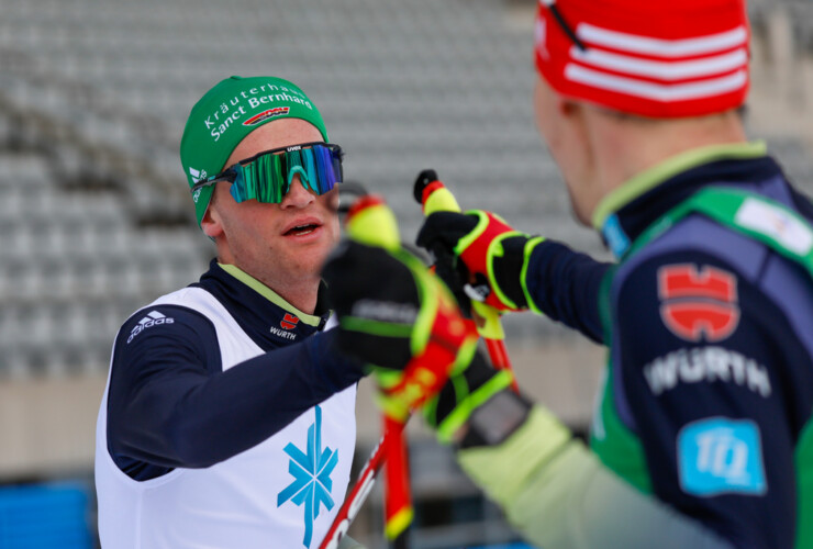 Glückwunsch zum Doppelsieg: Wendelin Thannheimer (GER), Terence Weber (GER), (l-r)