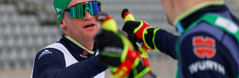 Glückwunsch zum Doppelsieg: Wendelin Thannheimer (GER), Terence Weber (GER), (l-r)