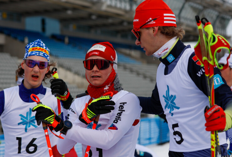 Schweizerisch-deutsche Trainingsgemeinschaft: Pascal Mueller (SUI), Pirmin Maier (GER), (l-r)