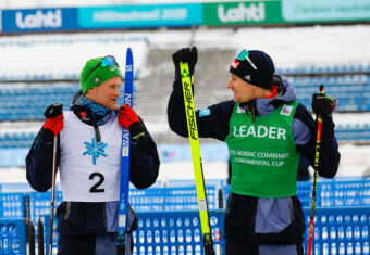 Wendelin Thannheimer (GER) und Terence Weber (GER) (l-r) belegten die Plätze zwei und eins in der Gesamtwertung.