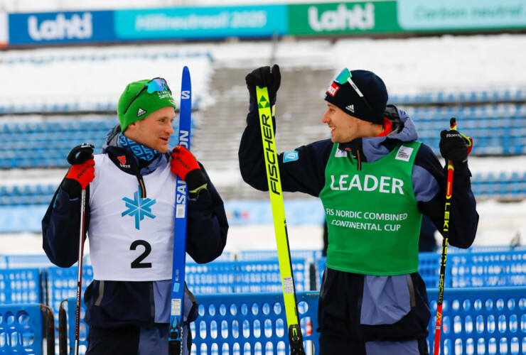 Wendelin Thannheimer (GER) und Terence Weber (GER) (l-r) belegten die Plätze zwei und eins in der Gesamtwertung.