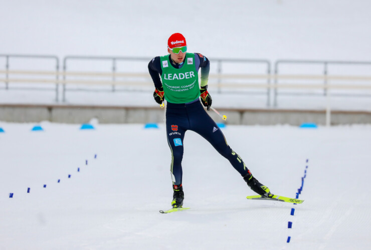 Terence Weber (GER) auf dem Weg zum Tages- und Gesamtsieg in Lahti (FIN).