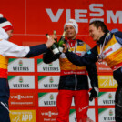 Drei Youngster liegen in der Gesamtwertung vorn: Jens Luraas Oftebro (NOR), Johannes Lamparter (AUT), Julian Schmid (GER), (l-r)