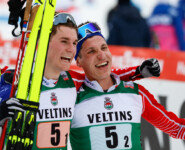 Matteo Baud (FRA ) und Laurent Muhlethaler (FRA ) (l-r) landeten wiederholt auf dem Podest.