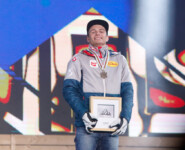 Johannes Lamparter (AUT) sammelte auch in Planica Medaillen.
