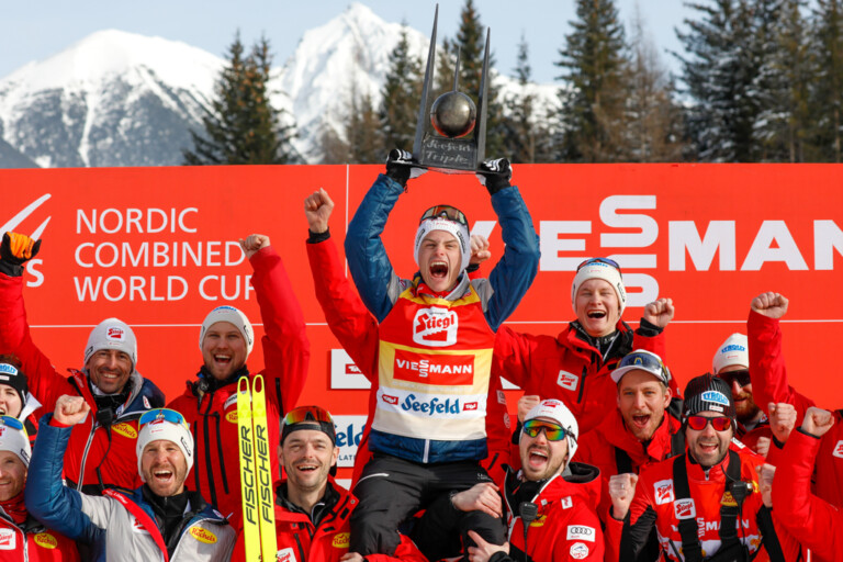 Johannes Lamparter (AUT) gewann auch das Seefeld Triple in seiner österreichischen Heimat.