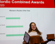 Nathalie Armbruster (GER) wird zum Rookie of the Year bei den Frauen gewählt.