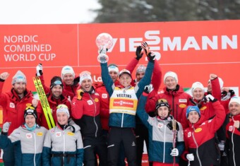 Das ÖSV-Nationalteam der kommenden Weltcupsaison war beim Saisonfinale in Lahti bereits versammelt: Franz-Josef Rehrl (AUT), Martin Fritz (AUT), Lukas Greiderer (AUT), Johannes Lamparter (AUT), Thomas Rettenegger (AUT), Stefan Rettenegger (AUT)