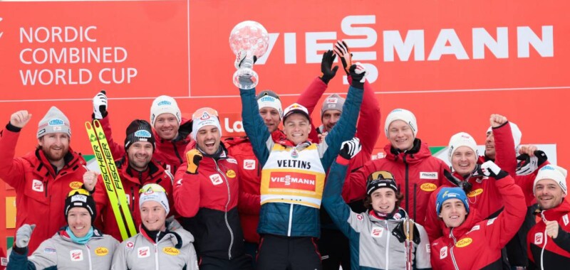 Das ÖSV-Nationalteam der kommenden Weltcupsaison war beim Saisonfinale in Lahti bereits versammelt: Franz-Josef Rehrl (AUT), Martin Fritz (AUT), Lukas Greiderer (AUT), Johannes Lamparter (AUT), Thomas Rettenegger (AUT), Stefan Rettenegger (AUT)