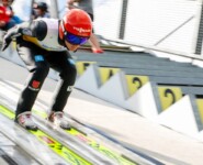 Am Vortag noch disqualifiziert, jetzt Sprungsieger: Julian Schmid (GER)