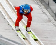 Christian Deuschl (AUT) glänzt immer wieder mit weiten Sprüngen.
