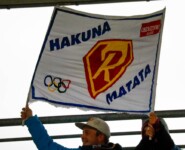 Johannes Rydzek (GER) hat seine Fans in der Arena.