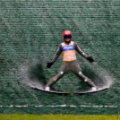 Julian Schmid (GER) sprang in allen Trainingsdurchgängen am weitesten.