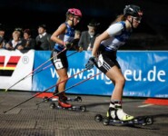 Nathalie Armbruster (GER) und Jenny Nowak (GER) (l-r) kämpfen um Platz drei.