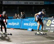 Foto-Finish um Platz sechs: Anju Nakamura (JPN), Svenja Wuerth (GER), (l-r)