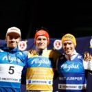 Das Podium der Herren: Eero Hirvonen (FIN), Julian Schmid (GER), Franz-Josef Rehrl (AUT), (l-r)