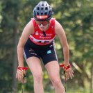 Thea Haeckel (GER) startete beim Alpencup in Bischofsgrün (GER).