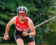 Ronja Loh (GER) auf dem Weg zum Tagessieg beim Alpencup in Bischofsgrün (GER).