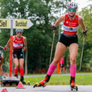 Brina Susnik (SLO) startete als Dritte in das Skirollerrennen.