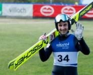 Fabio Obermeyr (AUT) hat gut lachen, er lief die beste Zeit im Rennen.