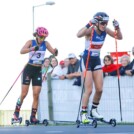 Nathalie Armbruster (GER) beim Durchlauf mit Ida Marie Hagen (NOR), (l-r)