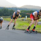 Da war die Welt noch in Ordnung für das Führungstrio: Christian Deuschl (AUT), Ilkka Herola (FIN), Stefan Rettenegger (AUT), (l-r).