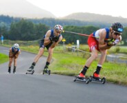 Da war die Welt noch in Ordnung für das Führungstrio: Christian Deuschl (AUT), Ilkka Herola (FIN), Stefan Rettenegger (AUT), (l-r).