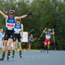 Johannes Rydzek (GER) gewinnt das Compact-Rennen in Villach.