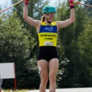 Ema Volavsek (SLO) feiert ihren ersten Sieg im Sommer Grand Prix.