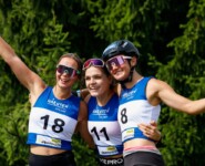 Annika Malacinski (USA), Daniela Dejori (ITA), Veronica Gianmoena (ITA), (l-r)