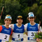 Im zweiten Anlauf doch noch erfolgreich: Stefan Rettenegger (AUT), Ilkka Herola (FIN), Thomas Rettenegger (AUT), (l-r)