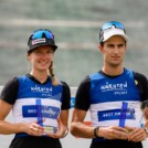 Die besten Springer: Svenja Wuerth (GER), Christian Deuschl (AUT)