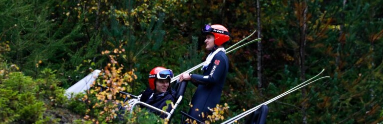 Terence Weber (GER), Julian Schmid (GER), (l-r) im Grünen