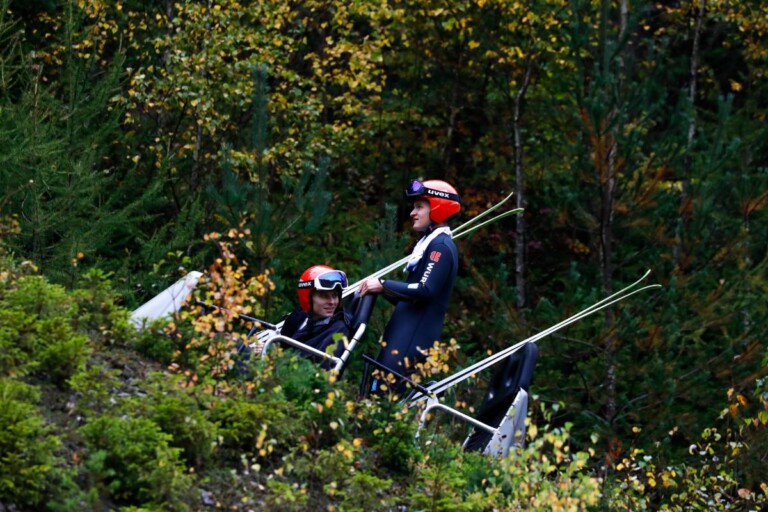 Terence Weber (GER), Julian Schmid (GER), (l-r) im Grünen
