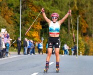 Deutsche Meisterin in der Nordischen Kombination 2023 Einzelwettbewerb: Nathalie Armbruster (GER)