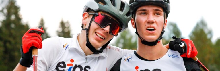 Erledigt, aber glücklich: Richard Stenzel (GER), Tristan Sommerfeldt (GER)