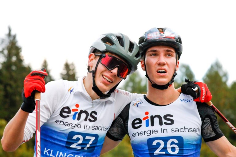 Erledigt, aber glücklich: Richard Stenzel (GER), Tristan Sommerfeldt (GER)