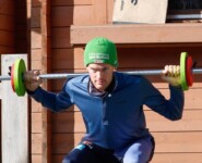 Wendelin Thannheimer (GER) beim Aufwärmen