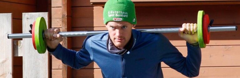 Wendelin Thannheimer (GER) beim Aufwärmen