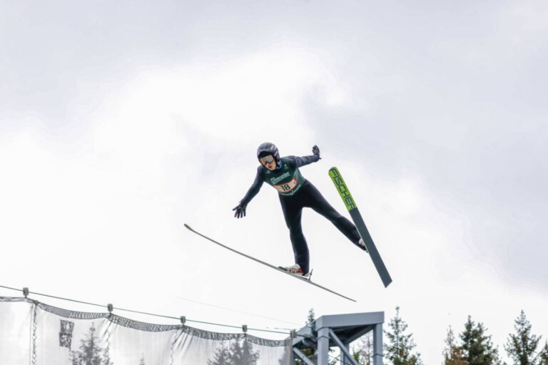 Timo Tritschler (GER) kämpft mit den Bedingungen.