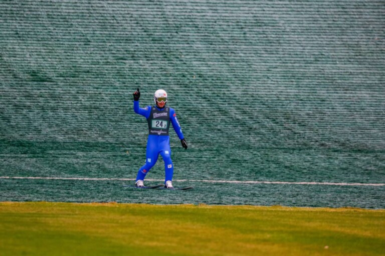 So wie Manuel Faisst (GER) konnten sich beim Springen der Herren nicht viele freuen.