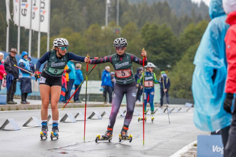 Amelie Steiner (GER), Kathrin Mark (GER) (l-r) beim Wechsel
